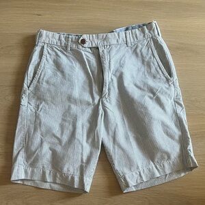 American Heritage Dawson and Brooks Navy and Cream Striped Shorts